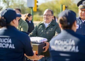 Escobedo refuerza PROXPOL con 30 motocicletas