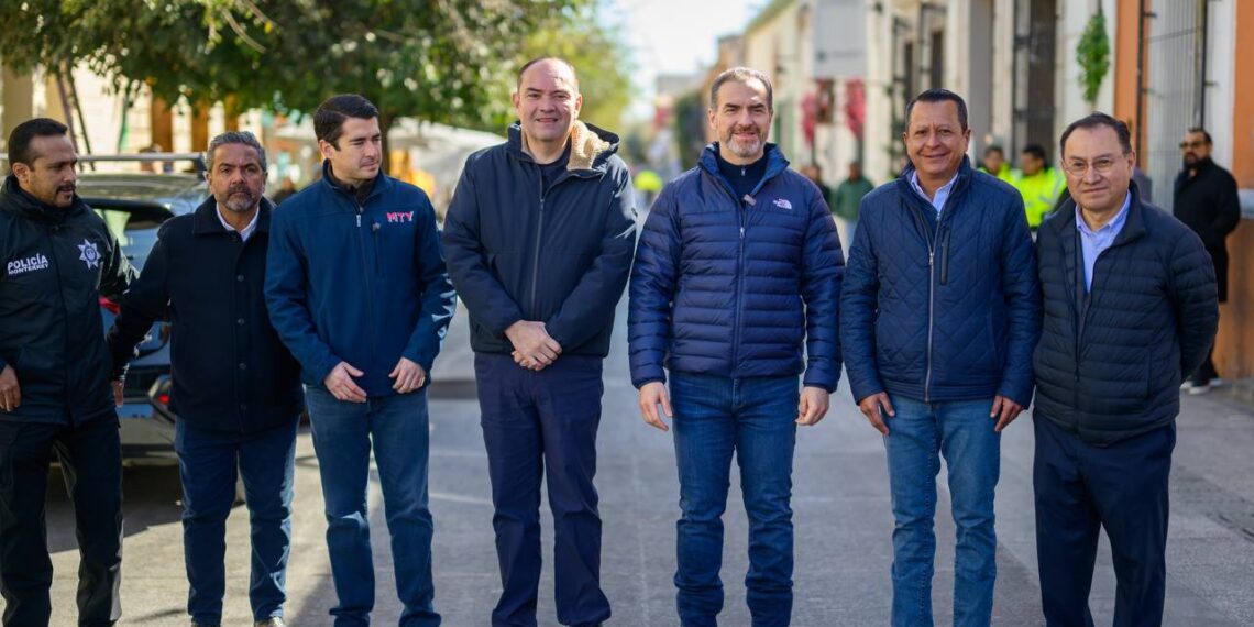 Adrián de la Garza supervisa rehabilitación integral del Barrio Antiguo