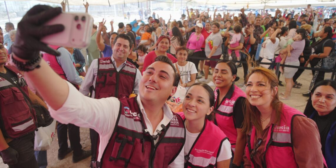 “Macro Mercado de la Gente” beneficia a miles de familias de García