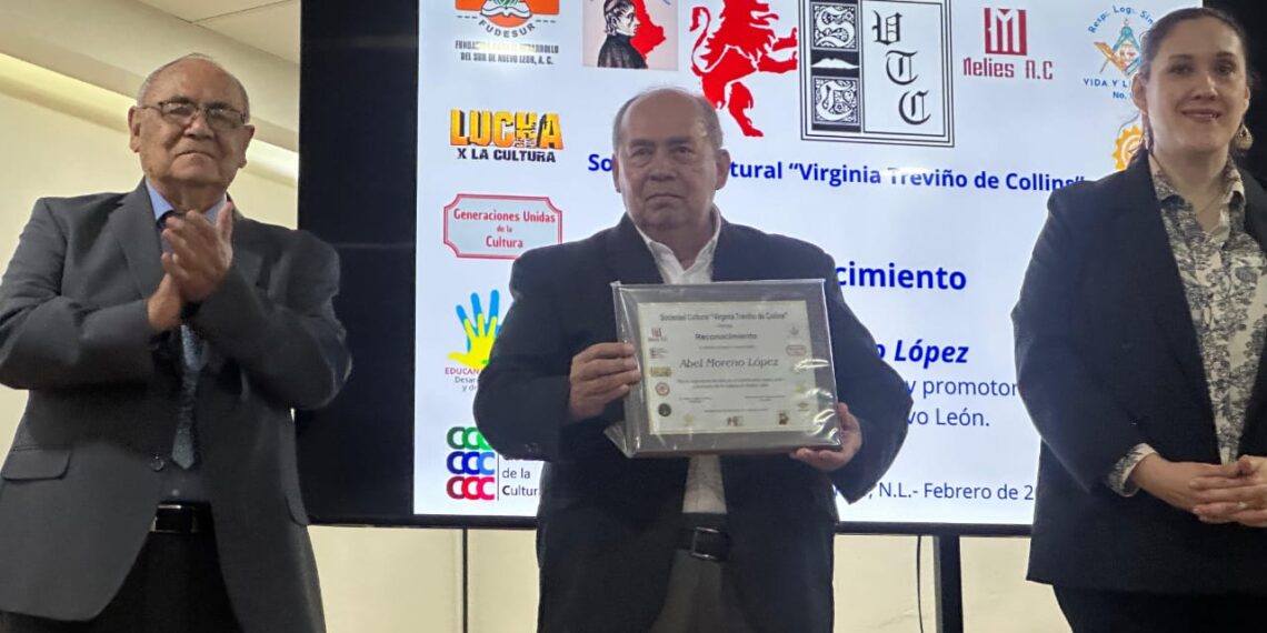 Reconocen 50 años de impulso cultural de Abel Moreno López en Nuevo León