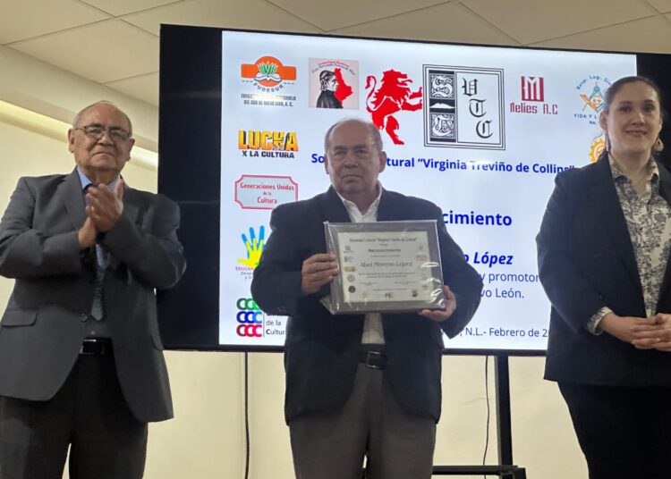 Reconocen 50 años de impulso cultural de Abel Moreno López en Nuevo León