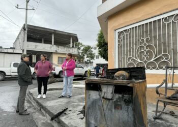 Escobedo respalda a familia tras incendio en Alianza Real
