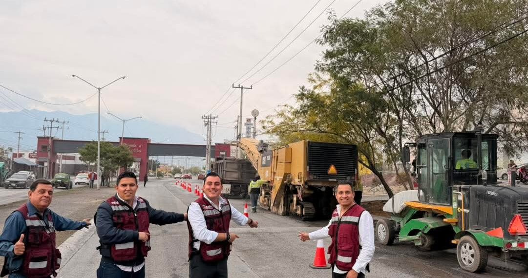 Tren de la Pavimentación acelera mejora de vialidades en García