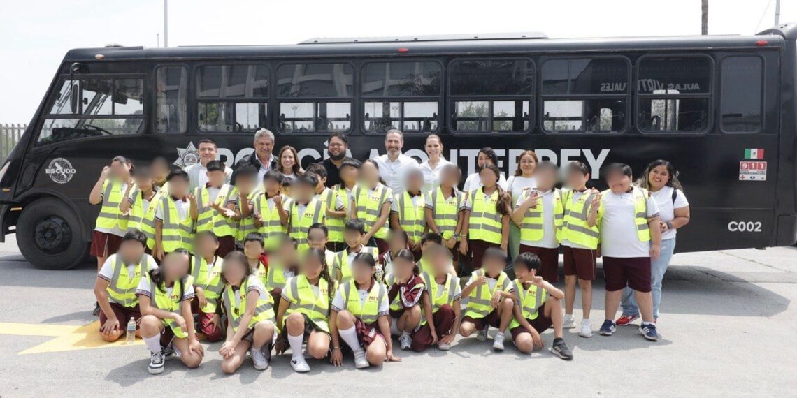 Alumnos viven experiencia policial con programa “Cadete Jr” en Monterrey