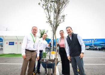 Medio Ambiente y Walmart impulsan reforestación en estacionamientos de Monterrey