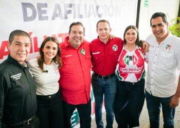 Lorena de la Garza reconoce liderazgo de militantes priistas en jornada de afiliación