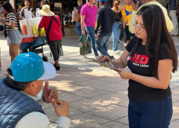 PRI Nuevo León construye plataforma 2027 en las calles de Monterrey