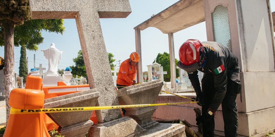 Guadalupe activa operativo en panteones municipales