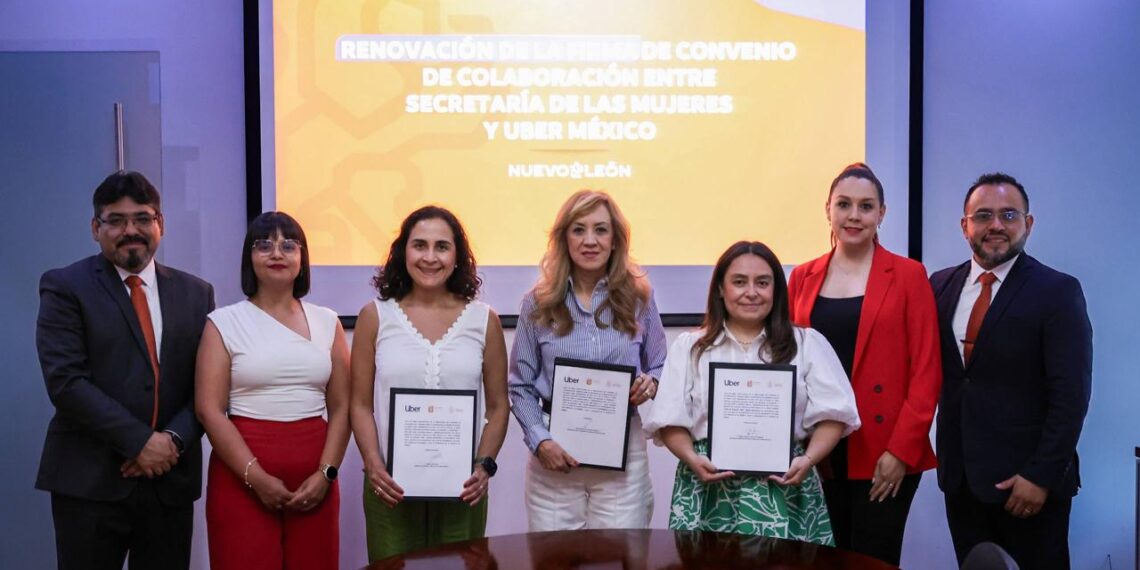 Uber y Secretaría de las Mujeres refuerzan apoyo a víctimas de violencia en Nuevo León