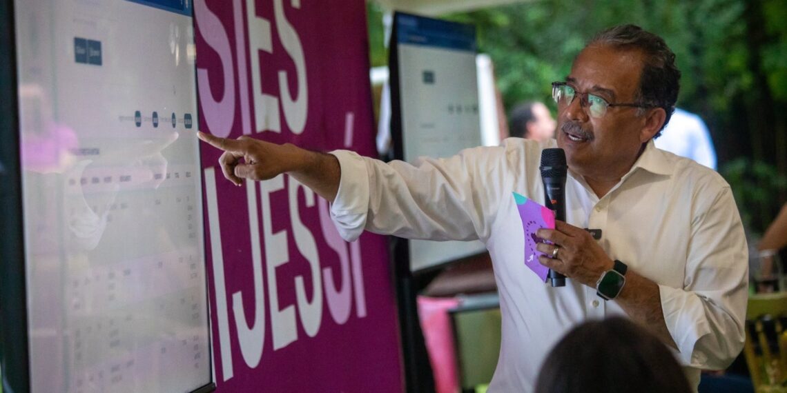 Mijes recoge demandas ciudadanas y cuestiona finanzas estatales