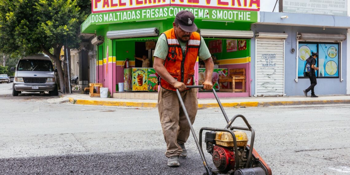 Guadalupe acelera trabajos de pavimentación en distintos sectores