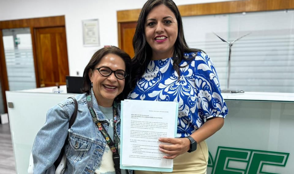 Itzel Castillo lleva a Federación reclamo por apagones en Nuevo León