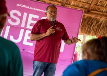 Andrés Mijes lleva su proyecto de la 4T Norteña al norte de Nuevo León