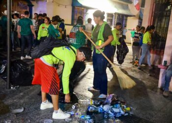 Retiran 12 toneladas de basura tras festejos del Regio Fest en Monterrey