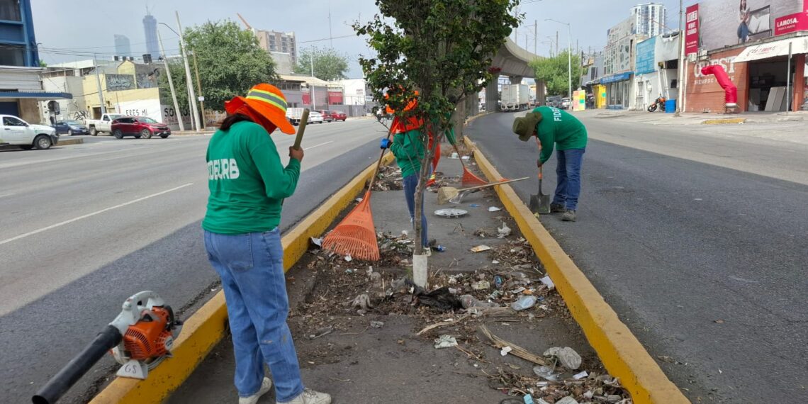 FIDEURB refuerza acciones de limpieza urbana en Nuevo León