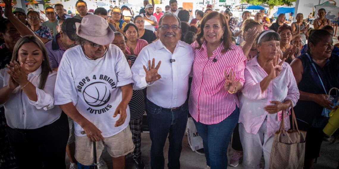 Judith Díaz y Andrés Mijes llevan mensaje de unidad a Zuazua