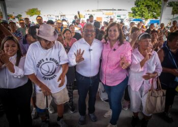 Judith Díaz y Andrés Mijes llevan mensaje de unidad a Zuazua